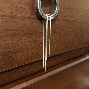 Silver threader earrings